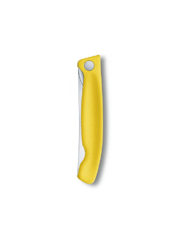 Кухонний ніж SwissClassic Foldable Paring 11 см Serrated Yellow (6.7836.F8B) Victorinox (254074845)