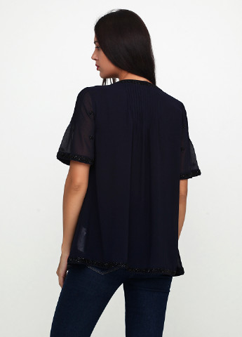 Темно-синяя летняя блуза Gap