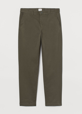 Серо-зеленые кэжуал демисезонные чиносы брюки H&M