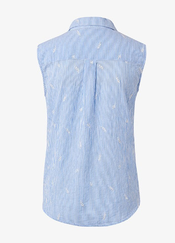 Блакитна літня блуза Tom Tailor