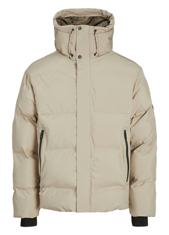 Бежевая зимняя куртка Jack & Jones