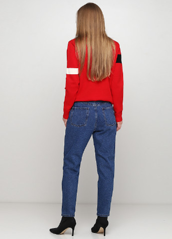 Джинси Jeans Angelica мом фіт однотонні сині джинсові