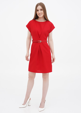 Красное кэжуал платье Rebecca Tatti однотонное
