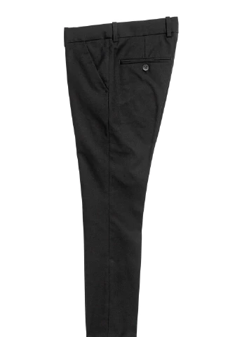 Черные классические летние брюки H&M