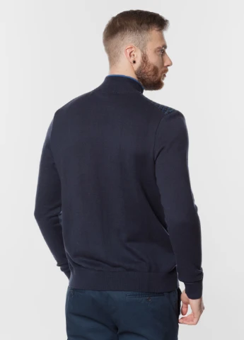 Синій зимовий светр чоловічий Arber Zipper-neck J N-AVT-14