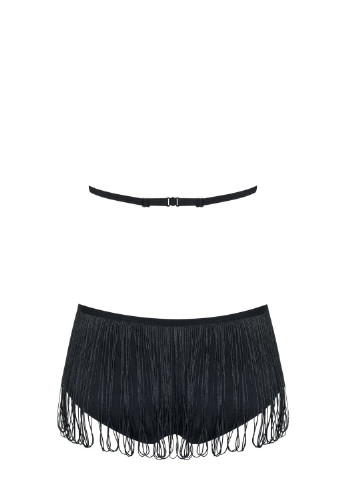 Чорний демісезонний комплект білизни (ліф, трусики) Obsessive