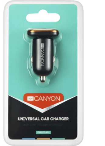 Зарядний пристрій Universal 1xUSB car adapter (CNE-CCA01B) Canyon (216637685)