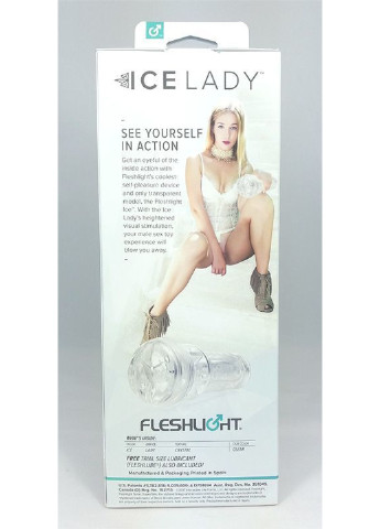 Мастурбатор вагина Ice Lady Crystal, полупрозрачный материал и корпус Fleshlight (254583362)