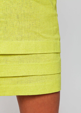 Желтое повседневный платье Nenka с орнаментом
