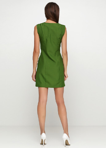 Оливково-зеленое кэжуал платье Gator однотонное