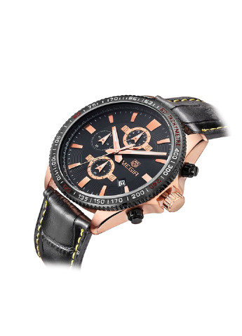 Часы Gold Black MG3001 Megir (349498846)