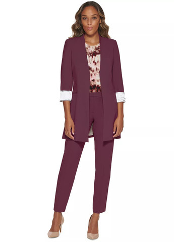 Фиолетовый женский жакет Calvin Klein однотонный - демисезонный