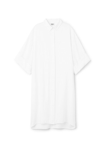 Белое кэжуал платье MTWTFSS Weekday однотонное