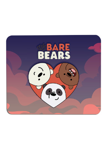 Килимок для мишки Вся правда про ведмедів (We Bare Bears) (25108-2669) 22х18 см MobiPrint (222995192)