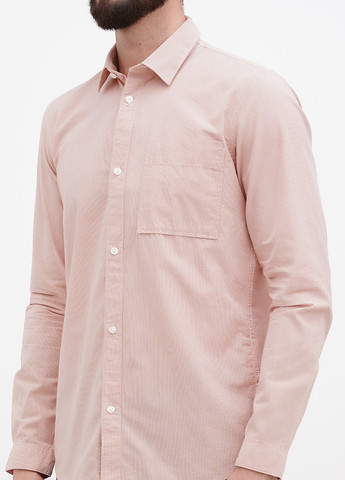 Светло-розовая кэжуал рубашка в полоску Tom Tailor
