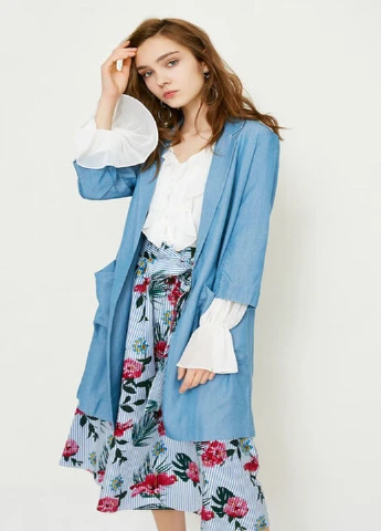Синий демисезонный кардиган Vero Moda
