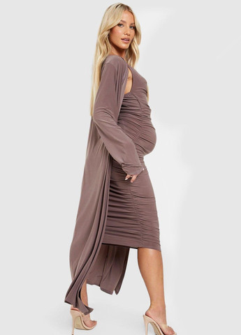 Костюм для вагітних (сукня, кардиган) Boohoo (283025984)