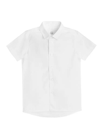 Белая кэжуал рубашка однотонная Cool Club