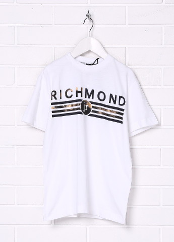 Біла літня футболка з коротким рукавом Richmond