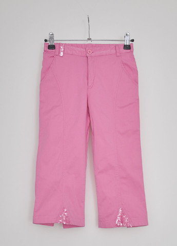 Розовые кэжуал демисезонные со средней талией брюки Marasil