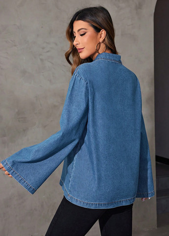 Синяя блуза SHEIN