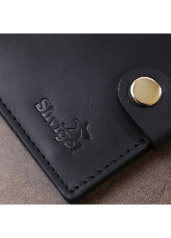 Мужское кожаное портмоне 8,5х10х1 см Shvigel (253490755)