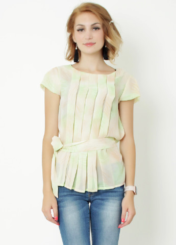 Блідо-зелена літня блуза Vilo Nna