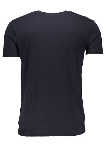 Темно-синяя футболка с коротким рукавом Piazza Italia
