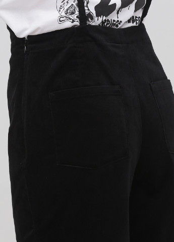 Комбінезон Monki комбінезон-брюки однотонний чорний кежуал вельвет, бавовна
