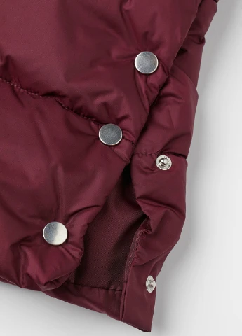 Бордова демісезонна куртка удлинена H&M