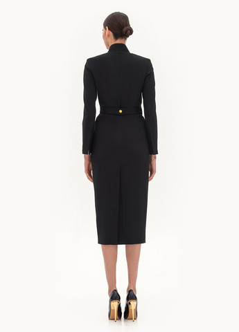 Чорна кежуал сукня на запах BGL однотонна