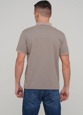 Кофейная футболка-поло для мужчин Trend Collection однотонная