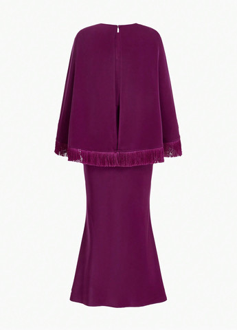 Фіолетова вечірня сукня SHEIN однотонна
