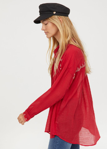 Красная демисезонная блуза H&M