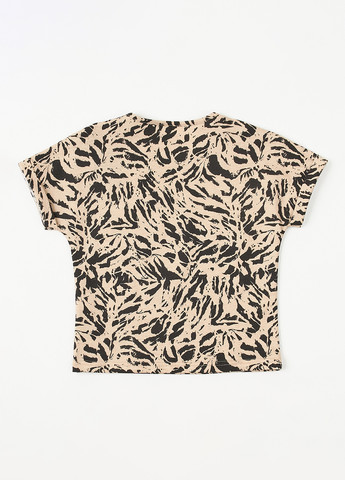 Комбинированная летняя футболка KRAKO