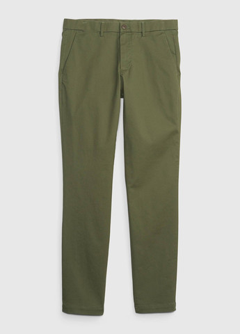 Зеленые кэжуал демисезонные чиносы брюки Gap
