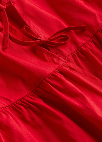 Красная блуза с баской H&M