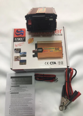 Преобразователь напряжения Автомобильный инвертор тока UKC 12 Вт в 220 В 500 W Led (255771984)