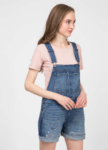 Комбінезон G-Star Raw комбінезон-шорти однотонний синій джинсовий бавовна