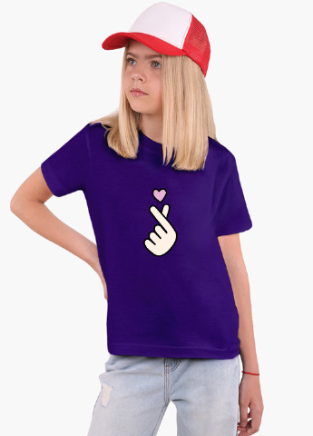 Фіолетова демісезонна футболка дитяча бтс (bts) (9224-1063) MobiPrint