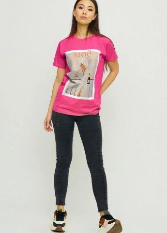 Футболка Boyfriend / air print / YAPPI - (237407656)