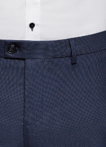 Синие классические демисезонные прямые брюки Oodji