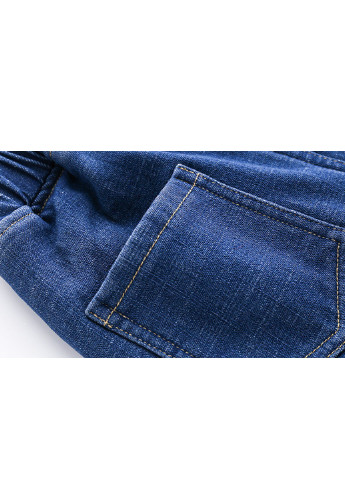 Синие зимние утепленные джинсы No Brand