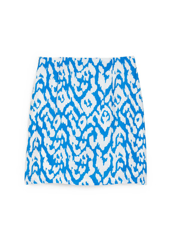 Голубая кэжуал с рисунком юбка C&A а-силуэта (трапеция)