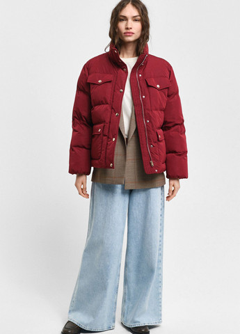 Бордовая зимняя куртка Gant