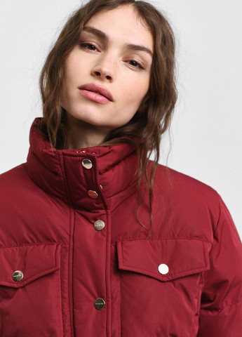 Бордовая зимняя куртка Gant