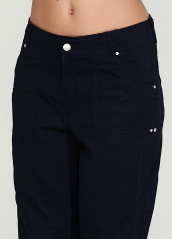 Темно-синий демисезонный комплект (блуза, брюки) Micha