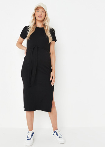 Чорна кежуал сукня для вагітних сукня-футболка Missguided однотонна