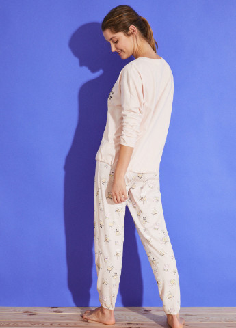 Светло-розовая всесезон пижама (свитшот, брюки) свитшот + брюки Women'secret