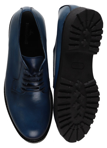 Синие кэжуал, классические ботинки Nazarenogabrielli на шнурках